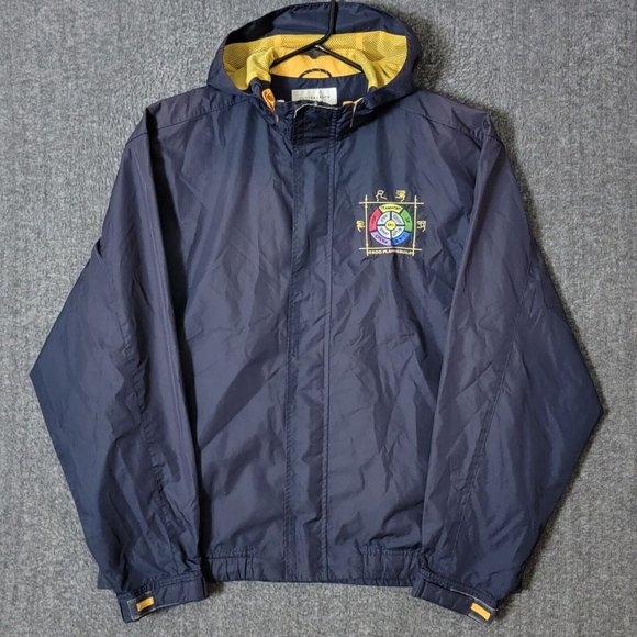 Cutter & Buck Jacket Mens Large Navy Blue Embroidered Full Zip Vented Golf - Picture 3 of 14